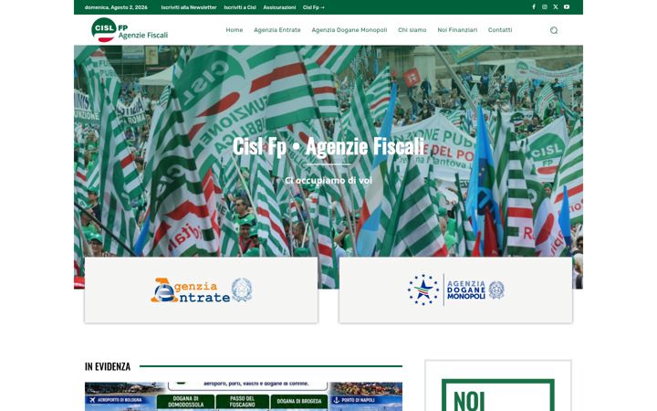 Screenshot of cislfpagenziefiscali.it