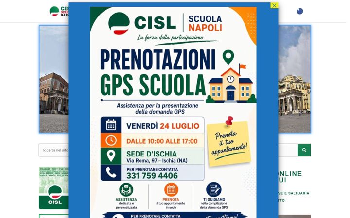 Screenshot di cislscuolanapoli.it