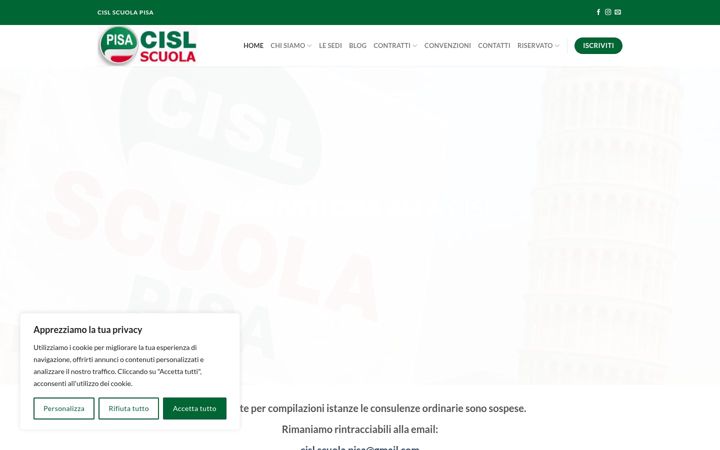 Screenshot of cislscuolapisa.com