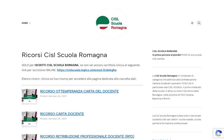 Skjermbilde av cislscuolaromagna.altervista.org