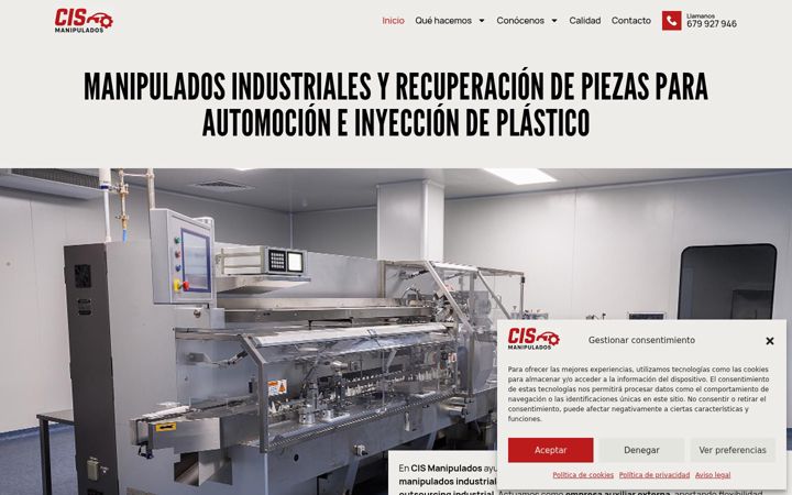 Screenshot of cismanipulados.com