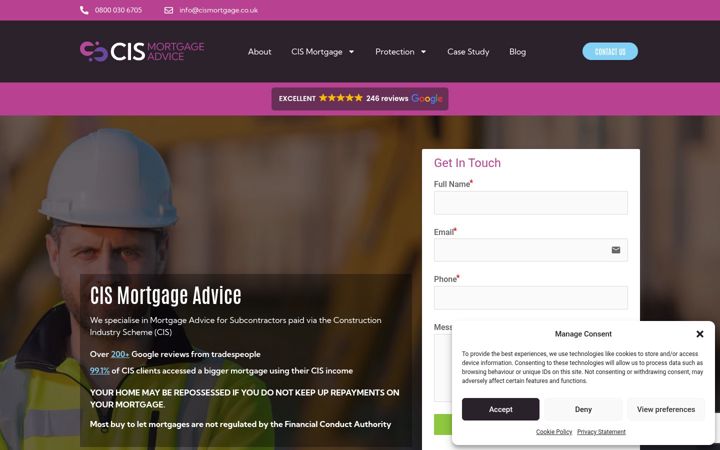 Screenshot di cismortgage.co.uk