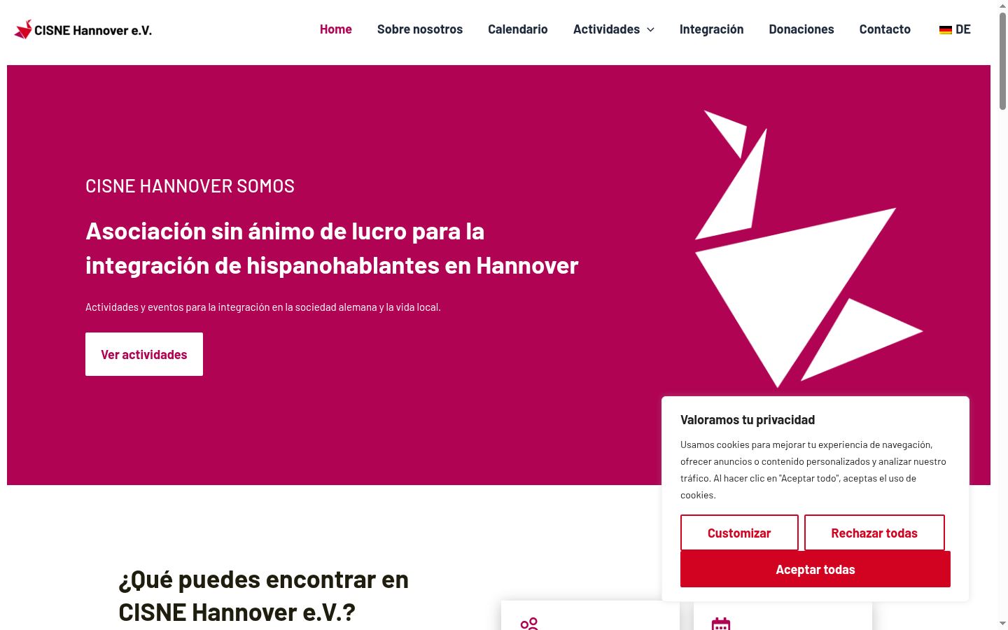 Capture d'écran de la bannière de consentement affichée avant toute interaction