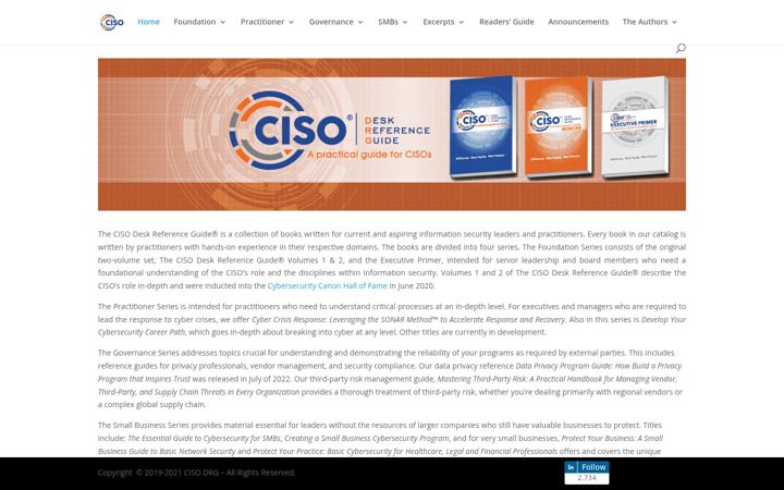 Screenshot of cisodrg.com