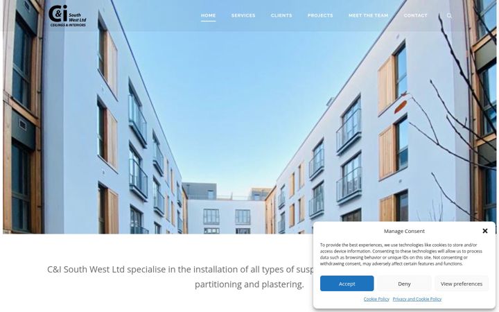 Screenshot of cisouthwest.co.uk