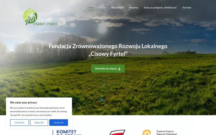 Ekraanipilt saidist cisowyfyrtel.org.pl