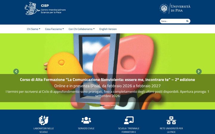 Screenshot of cisp.unipi.it