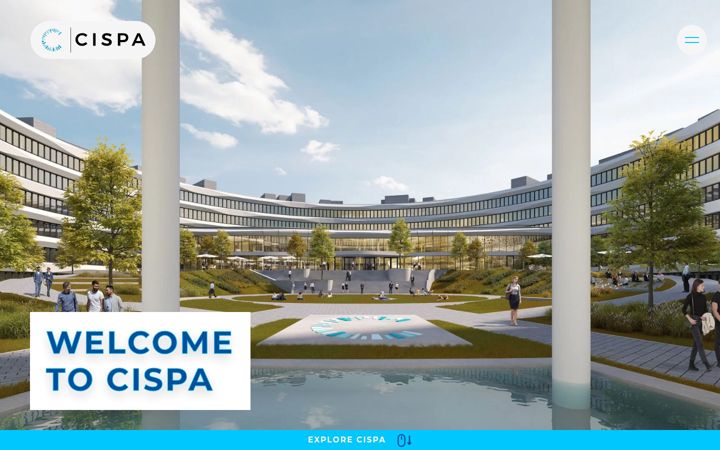 Screenshot of cispa.de