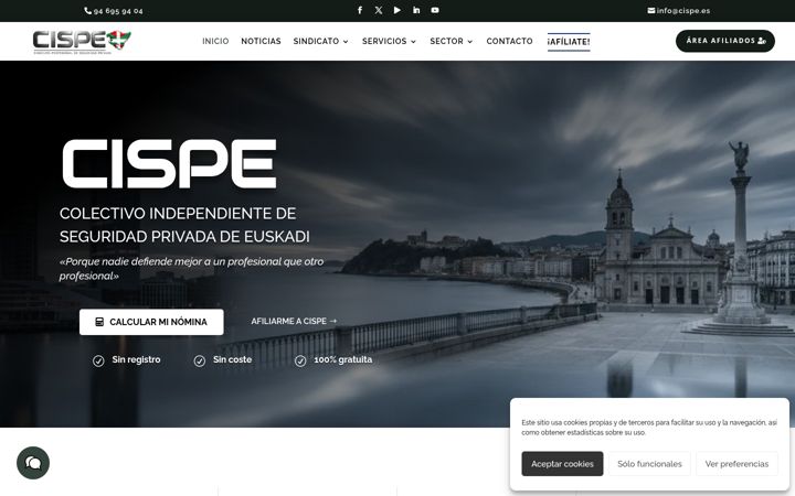 Screenshot di cispe.es