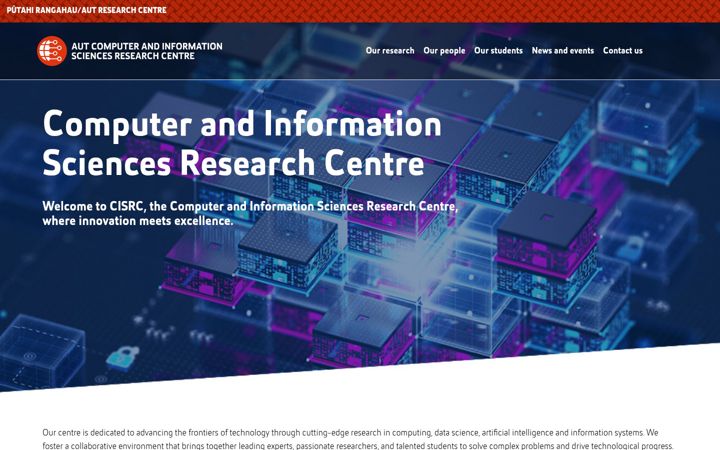 Screenshot of cisrc.aut.ac.nz