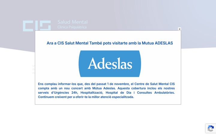 Screenshot di cissaludmental.es