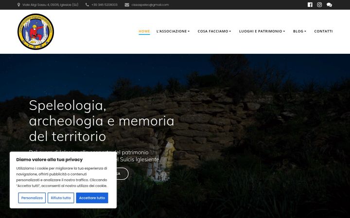 Screenshot of cissaspeleo.it