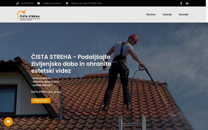 Screenshot von cista-streha.si