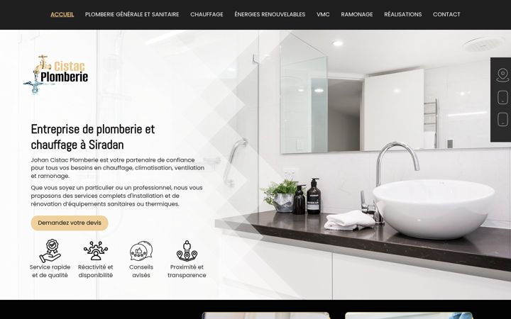 Zrzut ekranu cistac-plomberie.fr