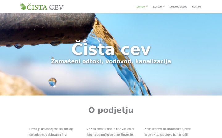 Screenshot von cistacev.si