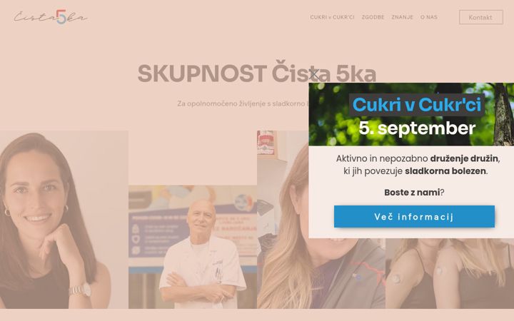 Screenshot von cistapetka.si