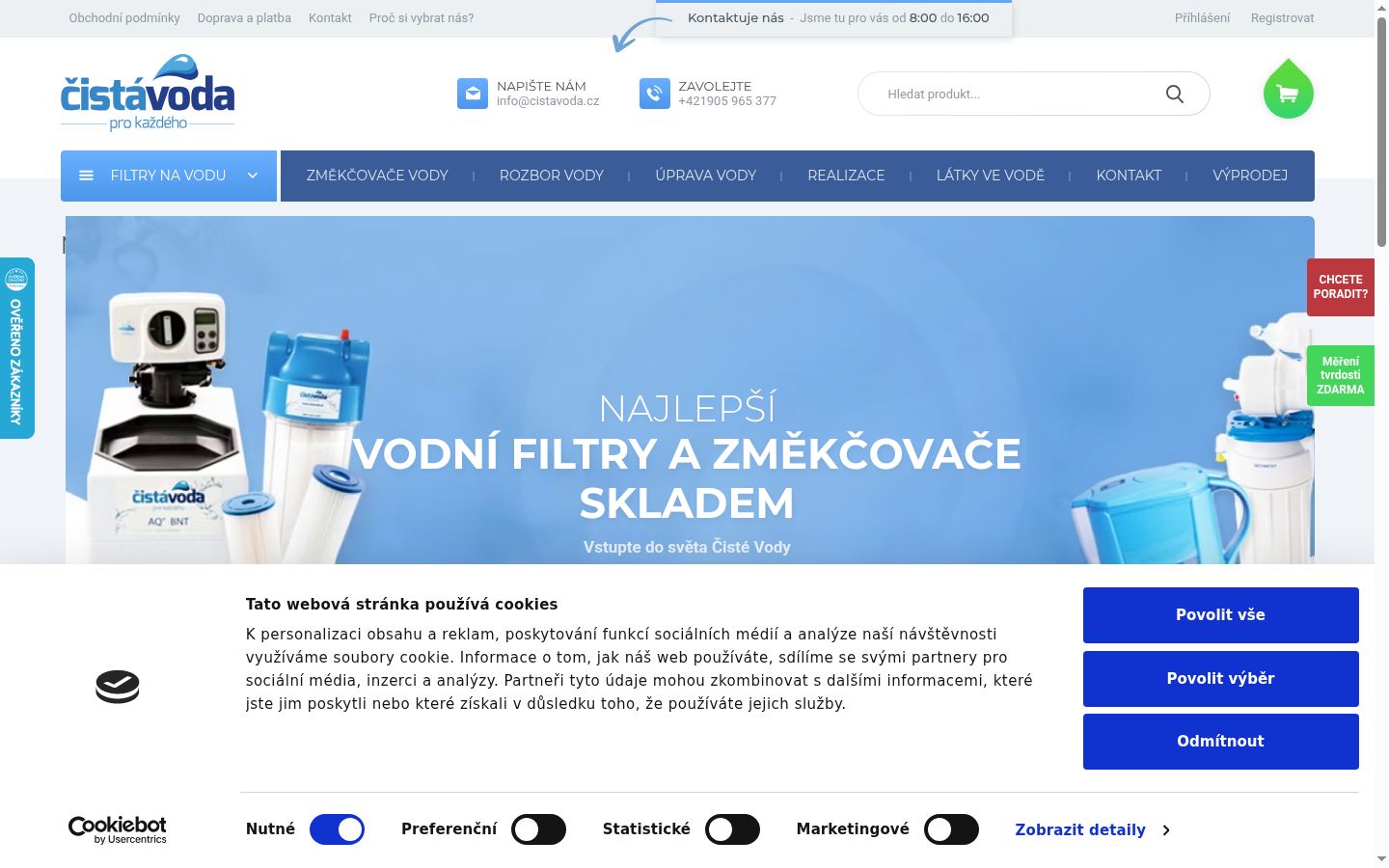 Snimka zaslona bannera za privolu prikazanog prije bilo kakve interakcije