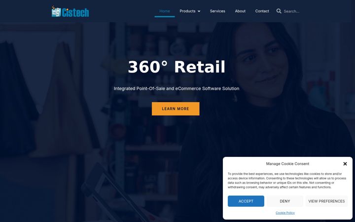 Screenshot van cistech.co.za