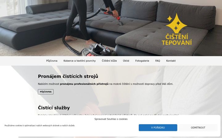 Captura de ecrã de cisteni-tepovani.cz