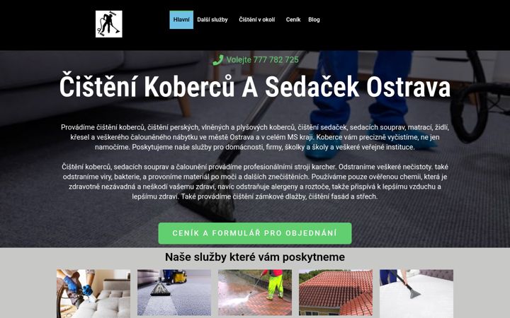 Screenshot of cistenikobercu-ostrava.com