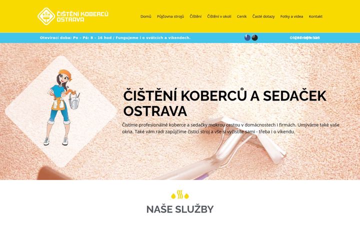 Snímek obrazovky cistenikobercuostrava.eu