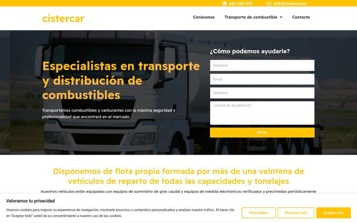 Screenshot di cistercar.es