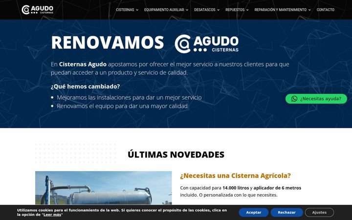 Screenshot di cisternasagudo.es