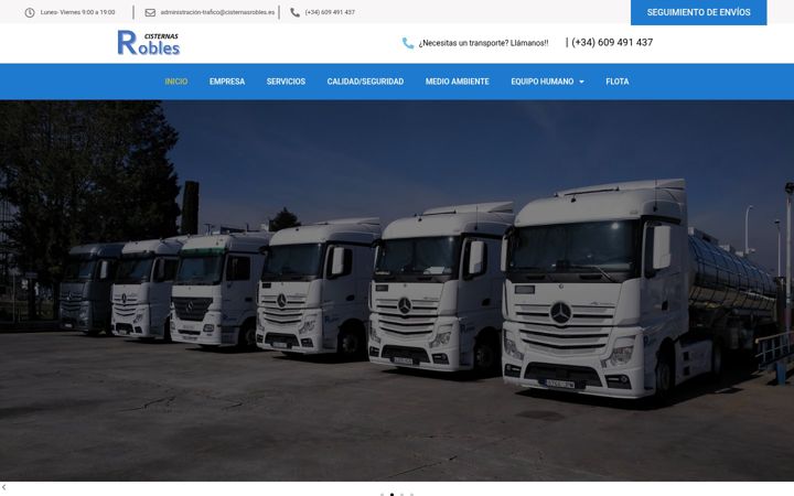 Screenshot of cisternasrobles.com