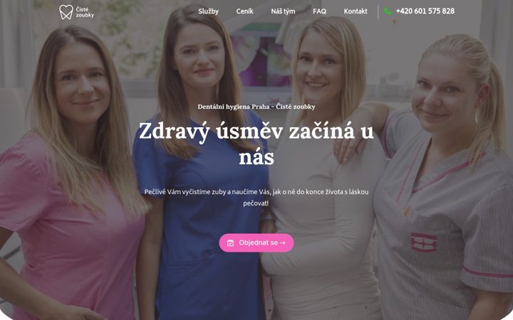 Captura de ecrã de cistezoubky.cz