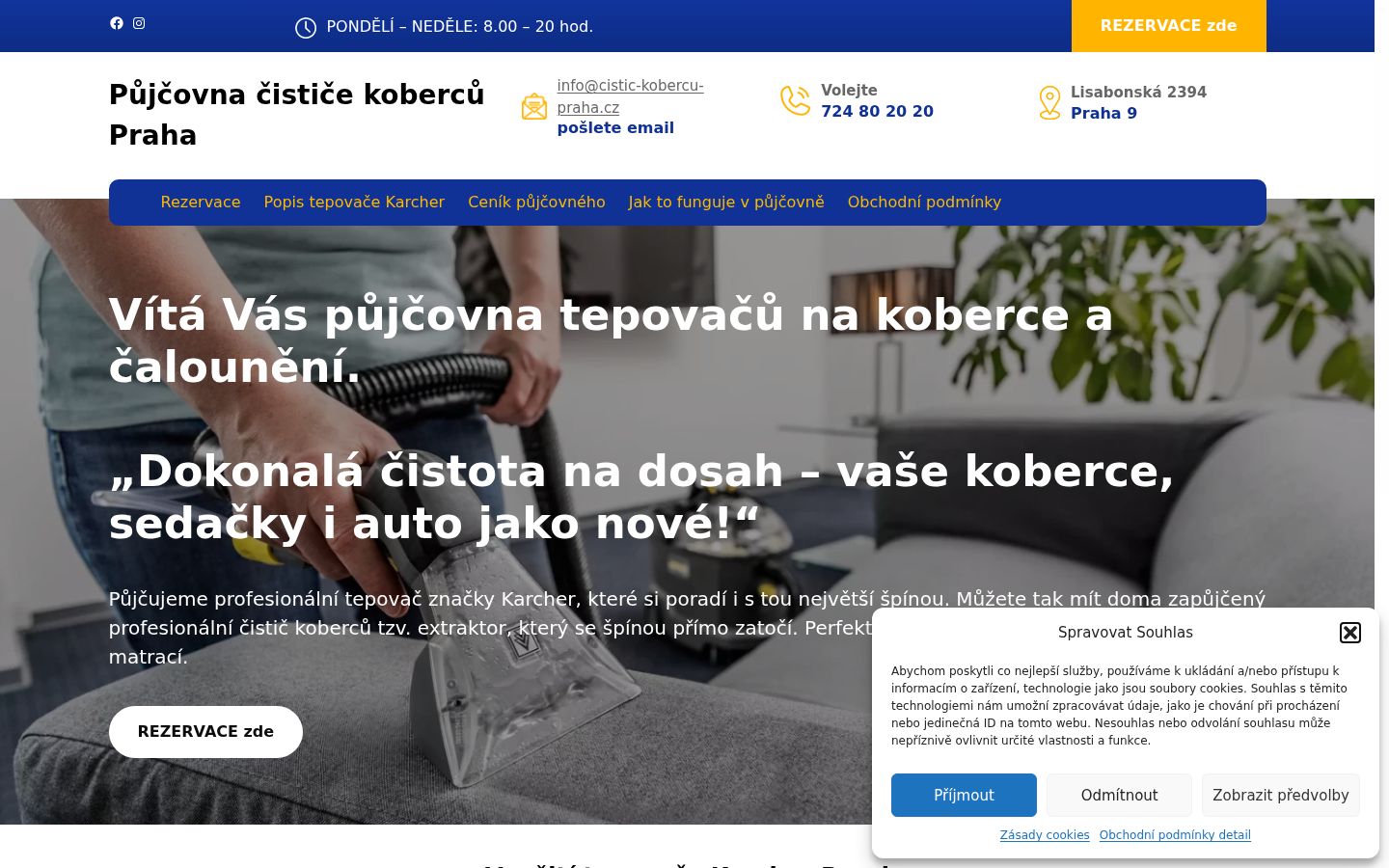 Captura de ecrã do banner de consentimento apresentado antes de qualquer interação