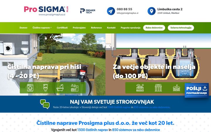 Screenshot von cistilne-naprave.si