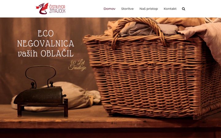 Screenshot von cistilnica-zmajcek.si