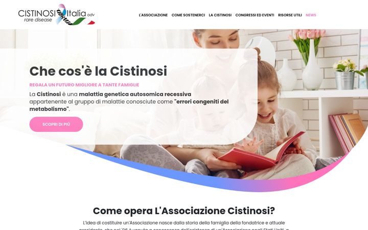 Screenshot of cistinosi.it