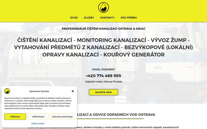 Skjámynd af cistotapokora.cz
