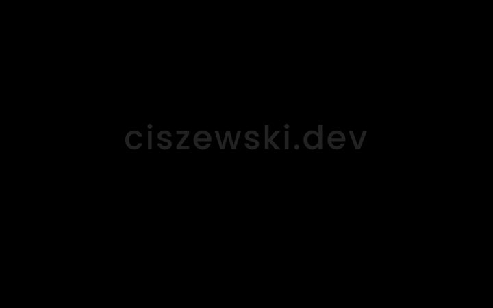 Screenshot of ciszewski.dev