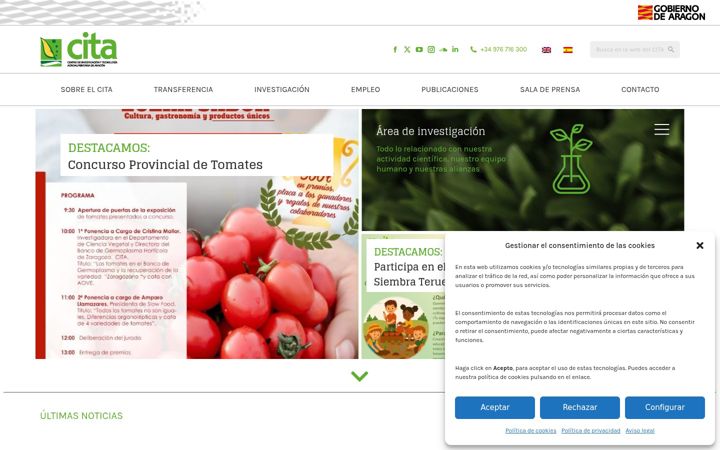 Screenshot di cita-aragon.es