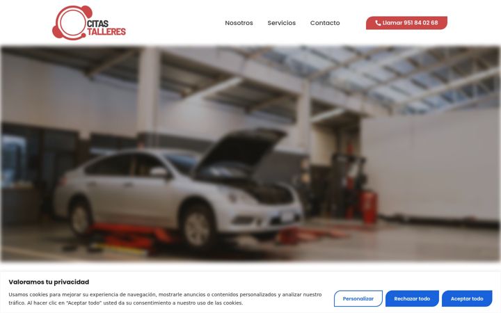 Screenshot of cita-talleres.com
