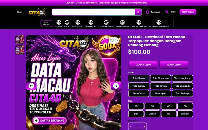 Captură de ecran a cita4d.net