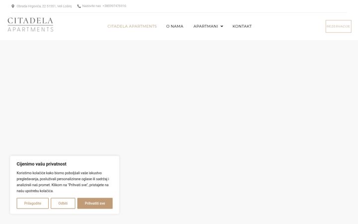 Screenshot of citadelaapartments.com