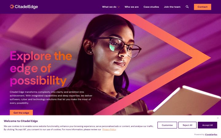 Screenshot of citadeledge.com