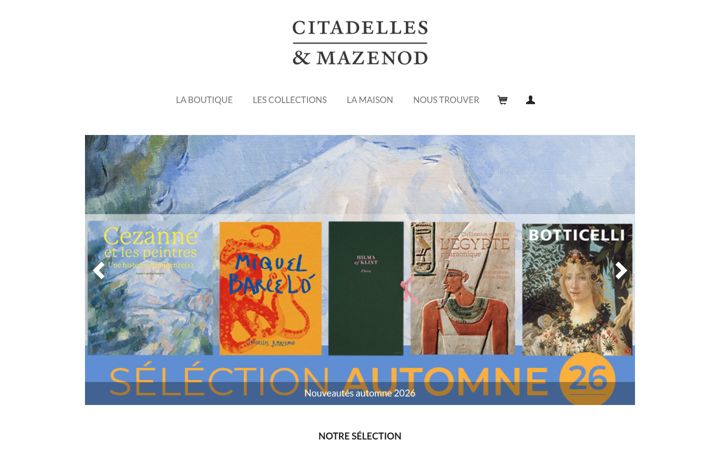 Screenshot of citadelles-mazenod.com