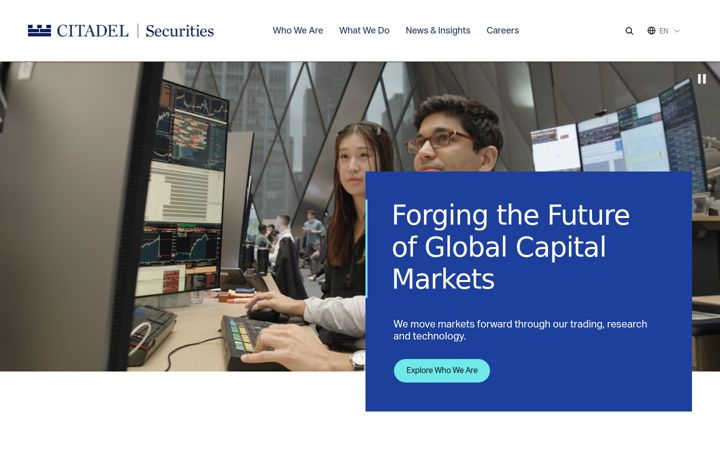 Screenshot of citadelsecurities.com