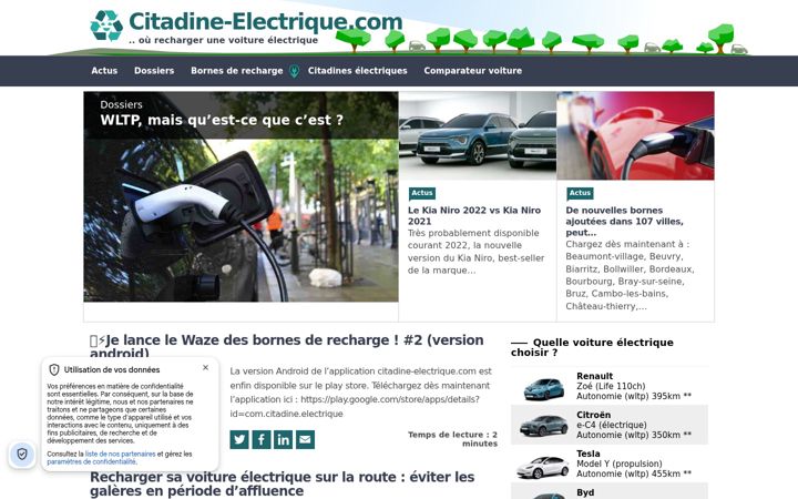 Screenshot of citadine-electrique.com
