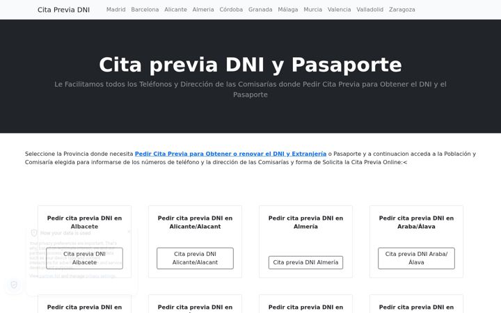 Screenshot di citapreviadni.com.es