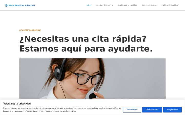 Screenshot of citas-previa.com