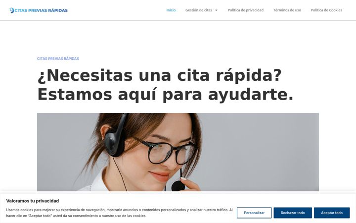 Screenshot di citas-previas.es