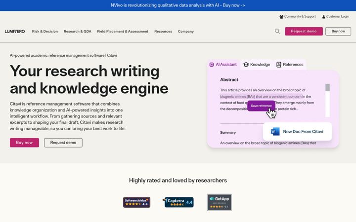 Screenshot of citavi.com