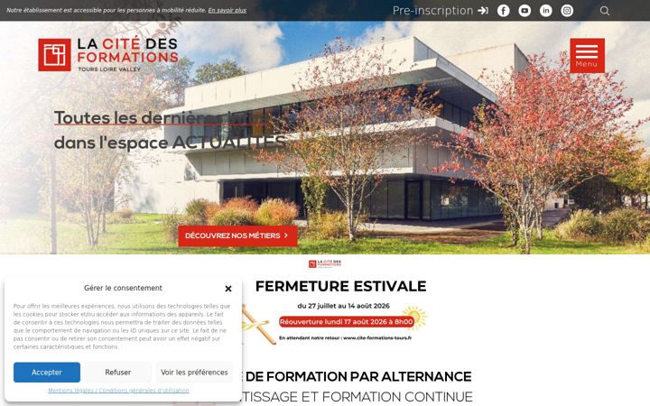 Zrzut ekranu cite-formations-tours.fr