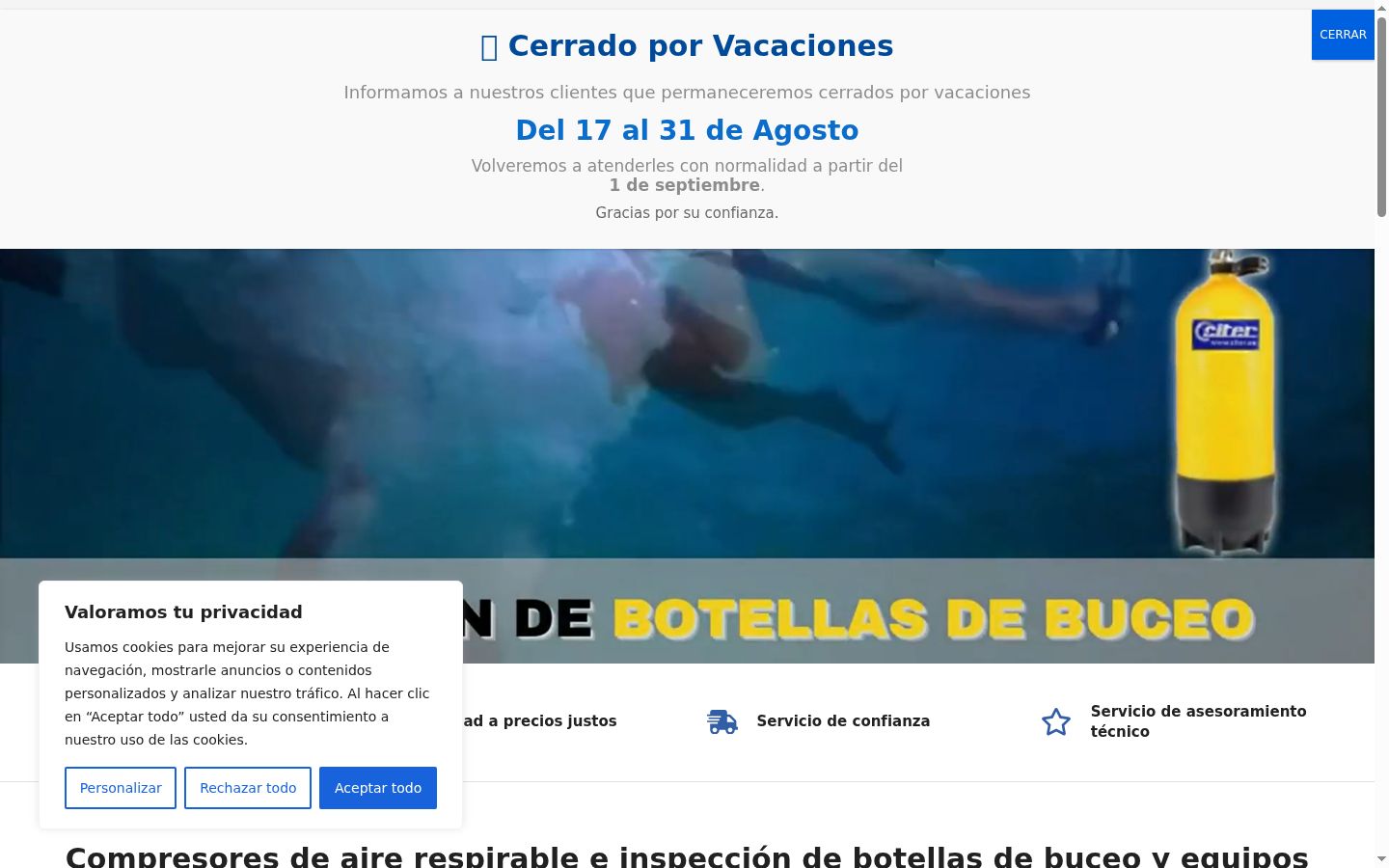 Sutikimo reklamjuostės, rodytos prieš bet kokią sąveiką, ekrano kopija