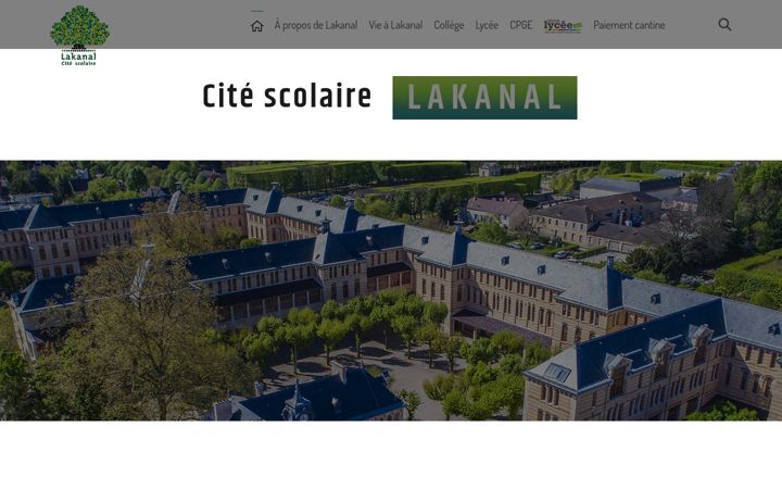 Screenshot of citescolairelakanal.fr